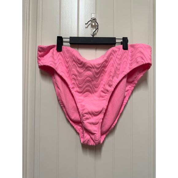 NWT Wild Fable Pink Textured swim bottom and wrap skirt 1X/2X - Picture 5 of 8